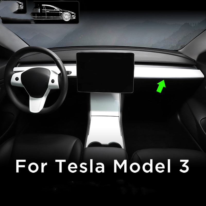 tesla Tesla model 3 dashboard decorative bright strips - OnlyTeslaFans