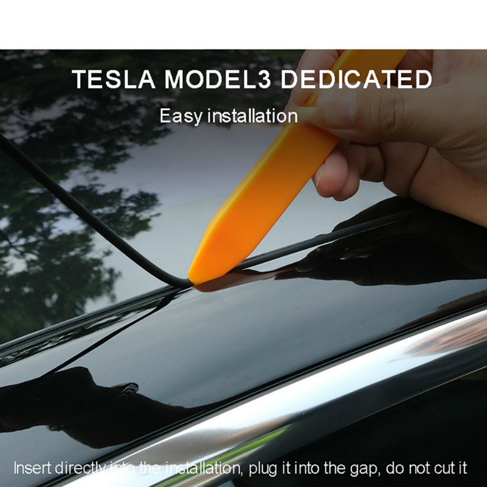 Tesla model3 windshield roof sunroof seal - OnlyTeslaFans