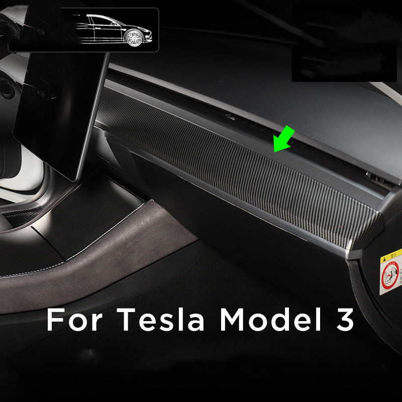 tesla Tesla model 3 dashboard decorative bright strips - OnlyTeslaFans